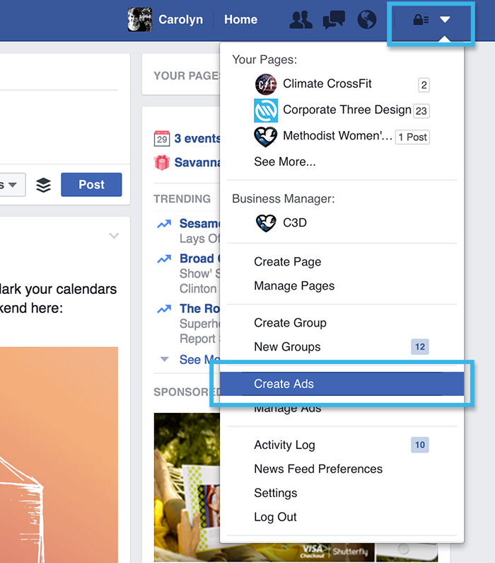 how to create ads on facebook