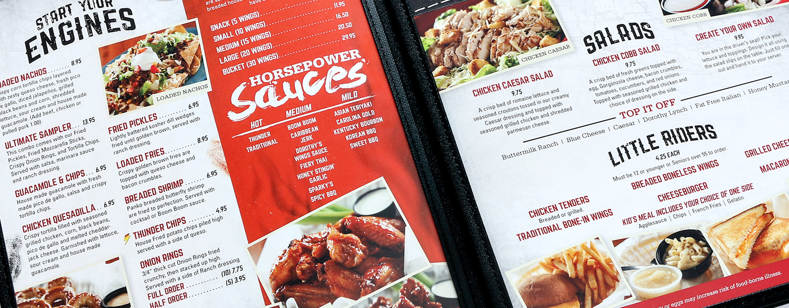 Thunder Road Bar and Grill Menu Corporate Three Design 4023983333