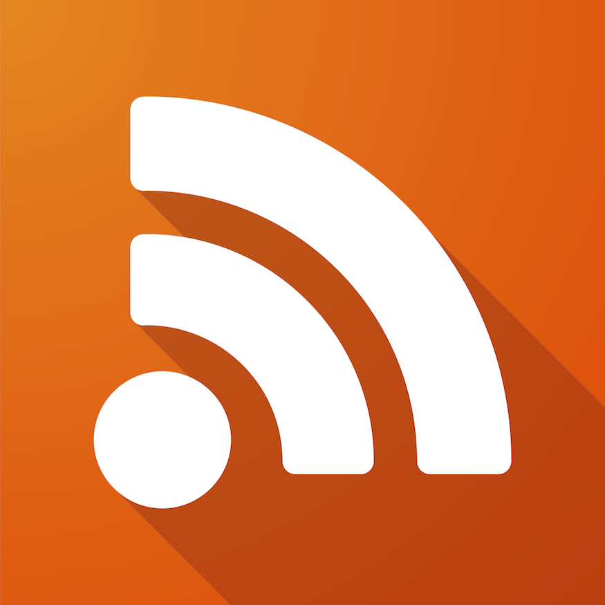 rss icon displayed on websites with rss feeds