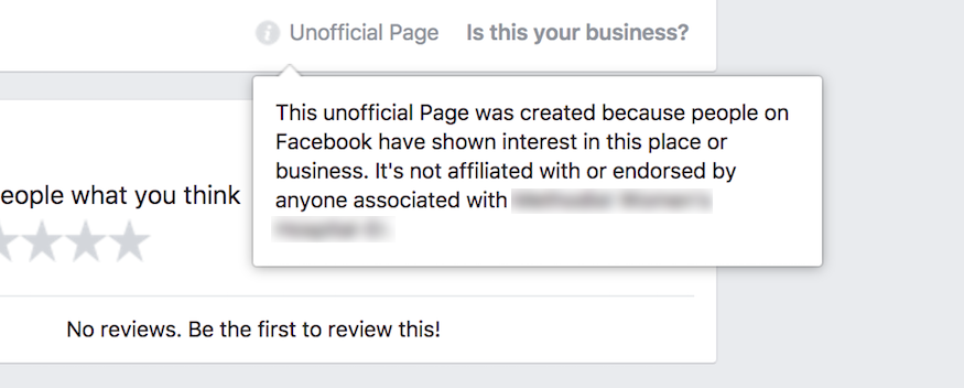 unofficial facebook pages explained